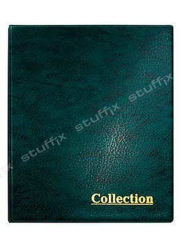 Альбом для банкнот и монет на кольцах зелёный "Collection" Optima без листов