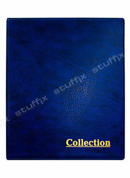 Альбом для банкнот и монет на кольцах синий "Collection" Optima без листов